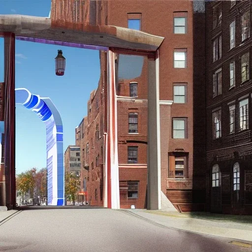 portal between 2023 and 1776 Boston