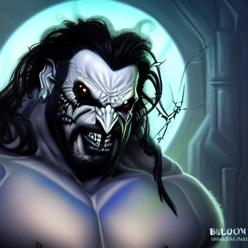 ultra detailed fullbody portrait of LOBO Villain , extremely detailed digital painting, extremely detailed face,crystal clear eyes, in the style of Simon Bisley and Frank Frazetta and robert e howard and pablo oliveira and Ken Kelley ,mystical colors,perfectly centered image, perfect composition, rim light, beautiful lighting,8k, stunning scene, raytracing