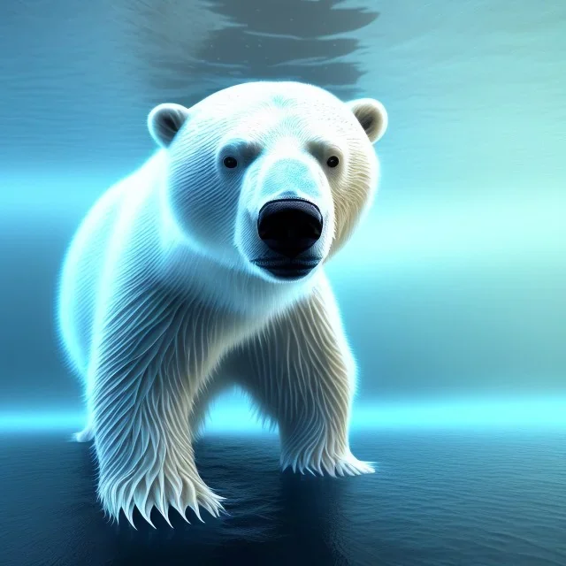 high-quality, fine-detail photography of polar bear looking into artic water, ice floes, 8k resolution, 3D octane render, intricate, sharp, crisp, ultraHD, digital art, detailed matte, volumetric lighting, George Grie, Ben Goossens, Anne Stokes, Lisa Parker, Selina French, Stuart Patience, Nathan Lorenzana