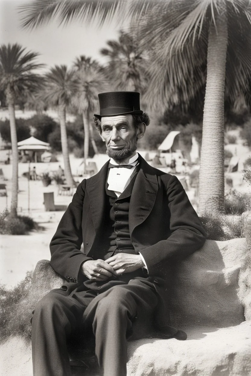 Abraham Lincoln on holiday in the algarve