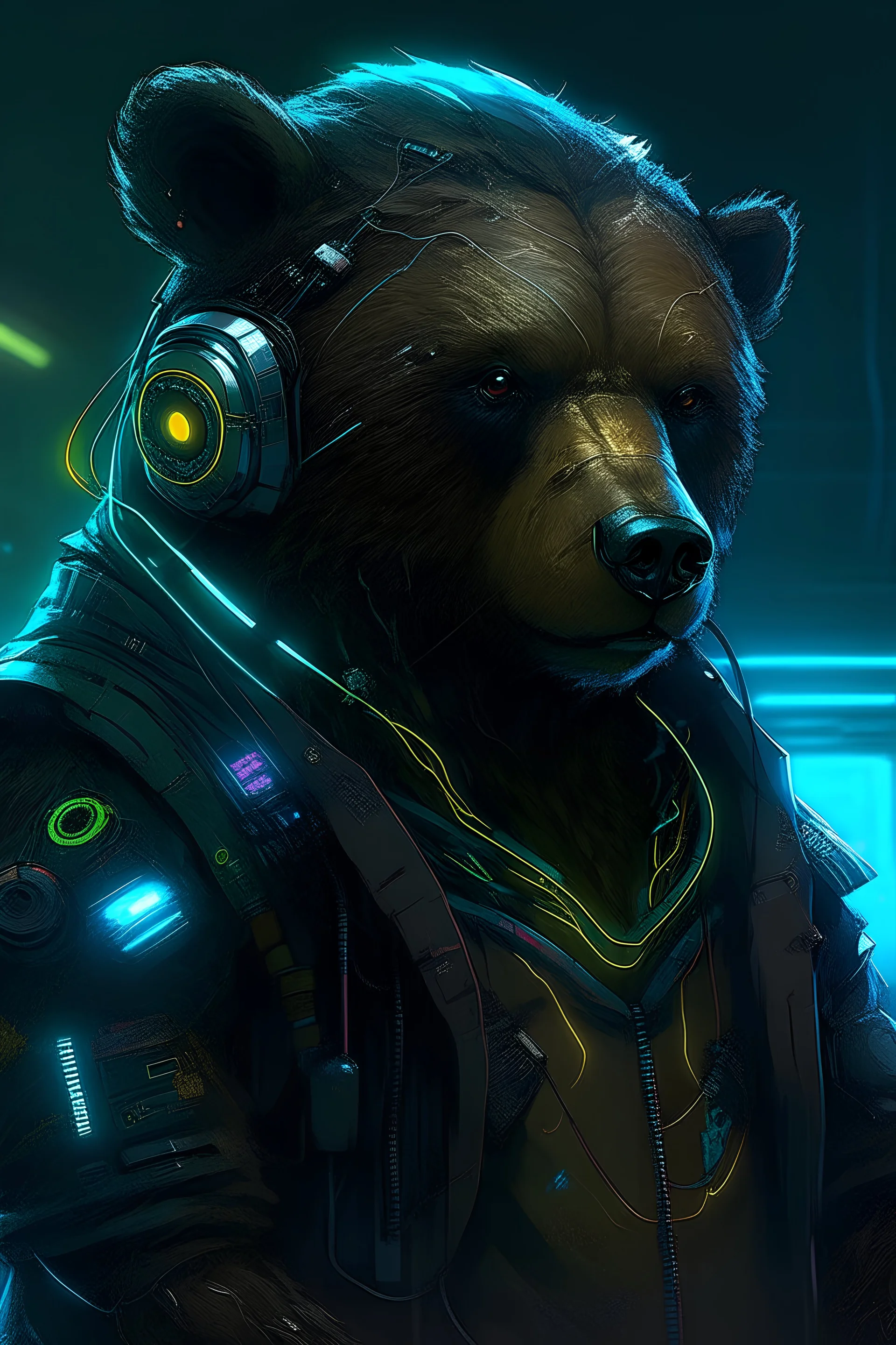 Cyberpunk bear