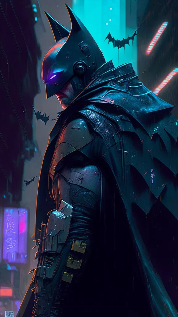 cyberpunk inspired batman