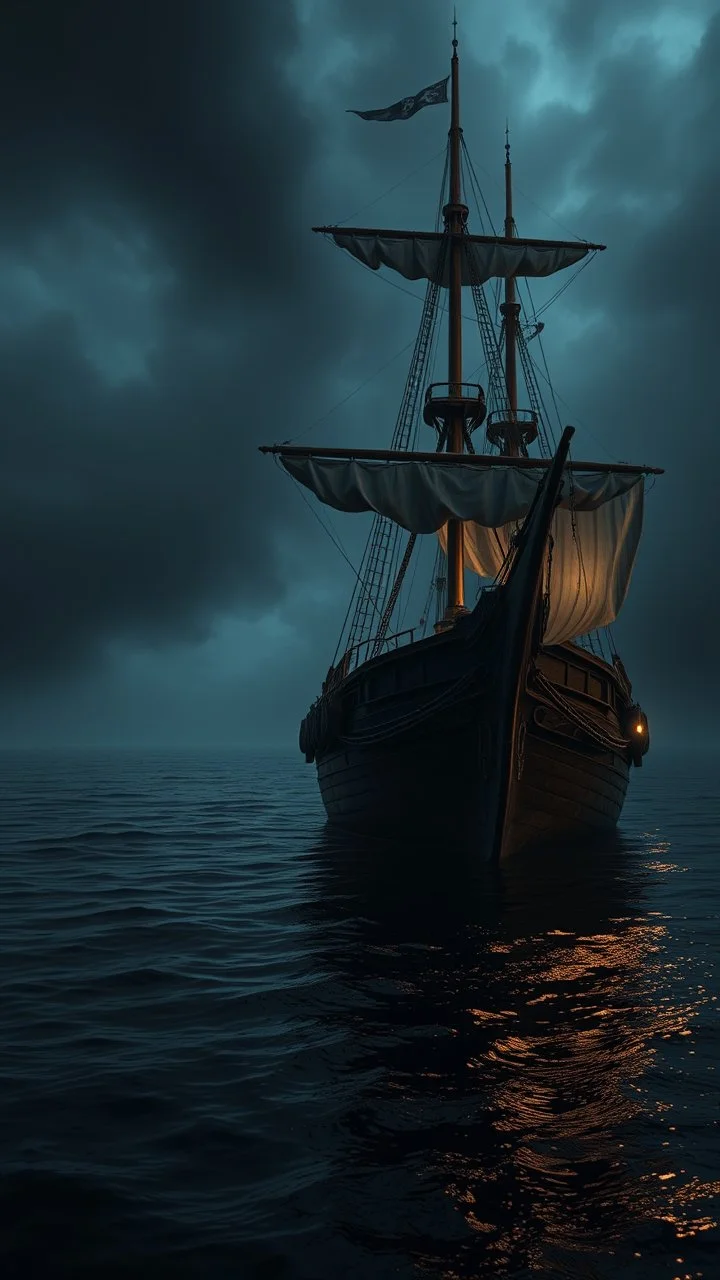 Aboaord old ship made of wood in the dark age century full body ,dynamic lighting, hyper-detailed, intricately detailed, deep shadow, advance shade, real digital art, hyper-realism, 8k resolution, beautifully shot, hyper realistic,perfect cinematic atmospheric adventure,moody, filmic, pirate of the Caribbean, he is ready to sail on that ship, V-RAPTOR XL 8K RED