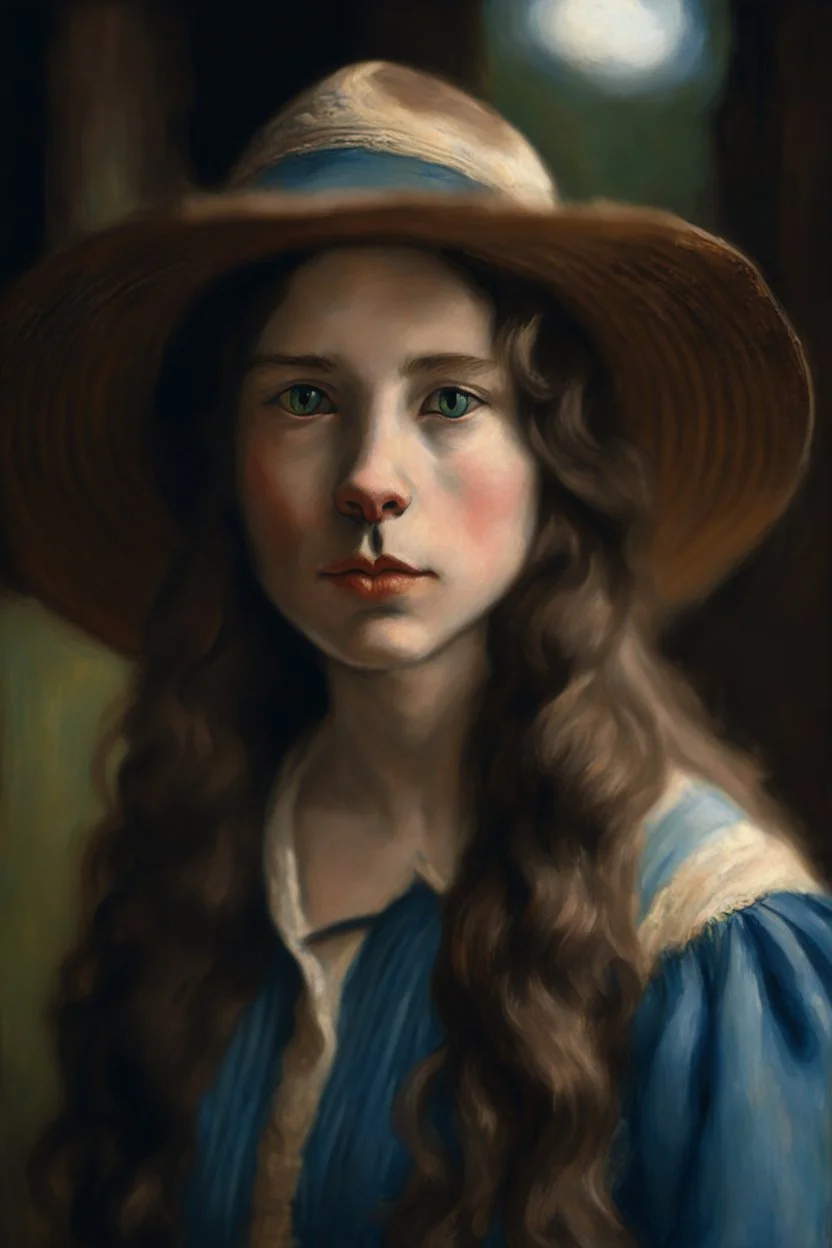 Portrait of a cat by Van Gogh