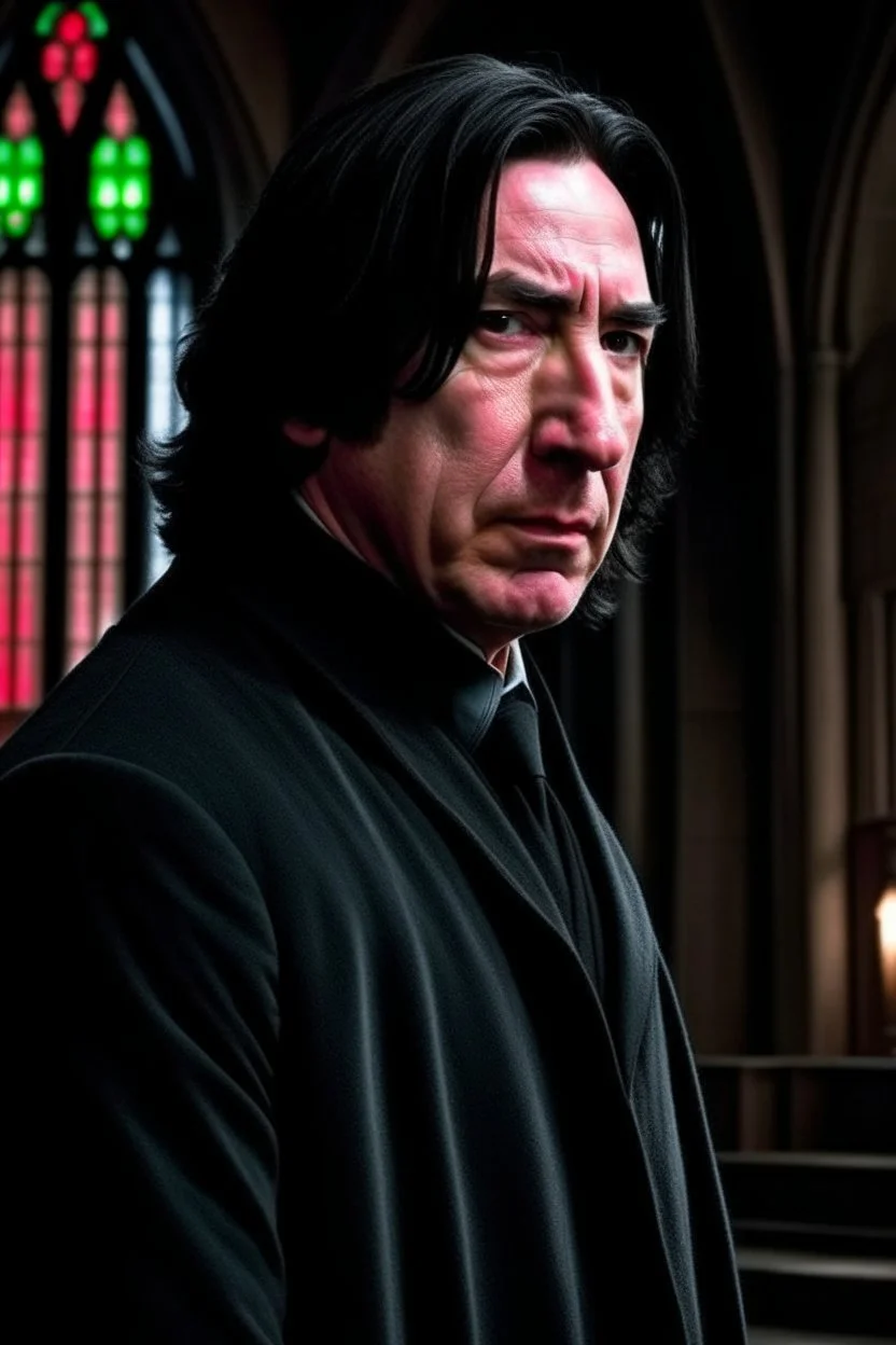 I want a picture that 's more realistic , more Professor Snape , with a high level of horror , and I want Hogwarts behind him , and I want Snape a little younger .