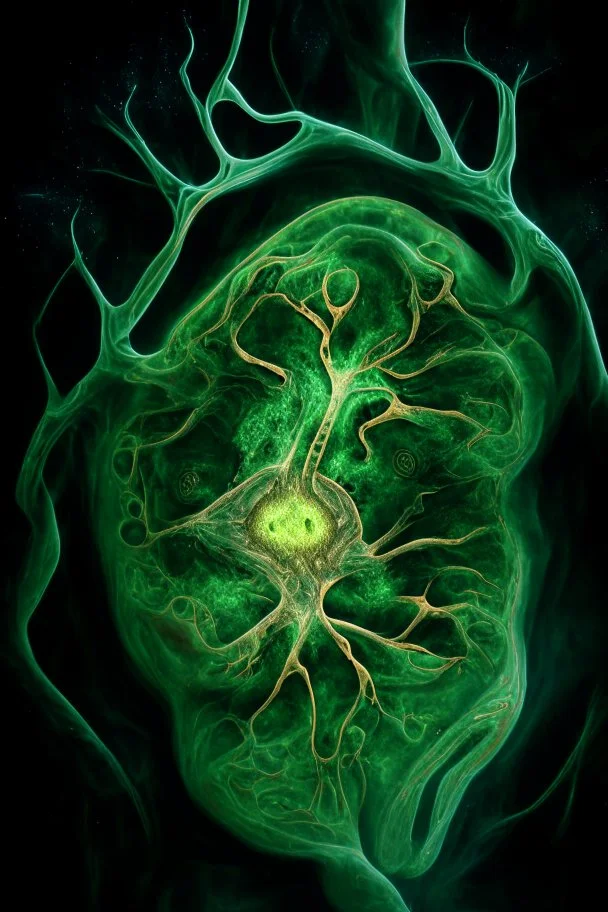 neural plate emerging from the ectoderm like a mythical spirit