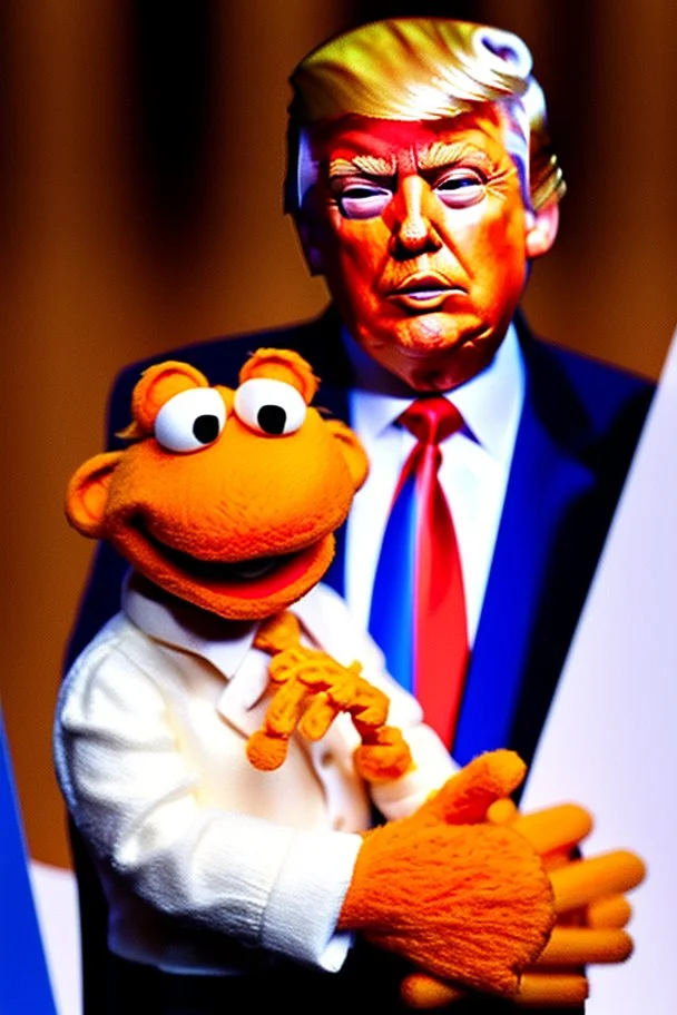 Donald Trump orange muppet