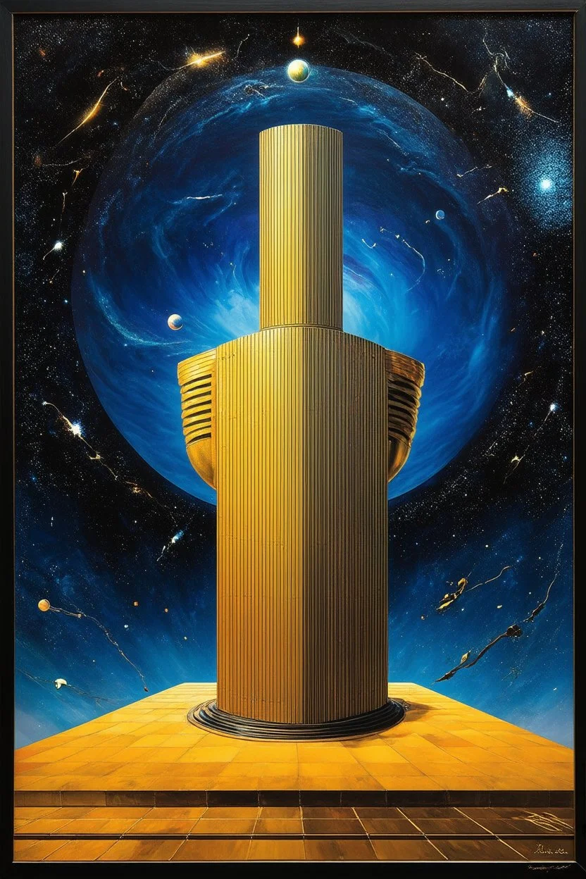 Cosmic Paradox of Immense Order; Neo-Surrealism; Optical Art; De Chirico