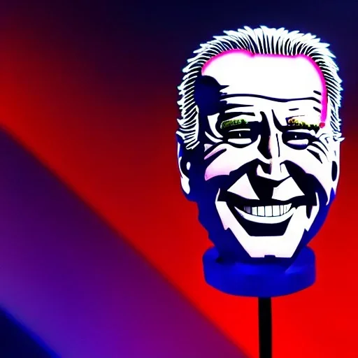 CRAZY Joe Biden caricature, cyberpunk, landscape, transformers, hi-tech robots, GUITARS, cinematic, highly detailed, close up, 4k, deep colors, gold, fire, red, purple, dark, ethereal, utopia, apocalypse, flying Cadillac, from outer space.jpeg
