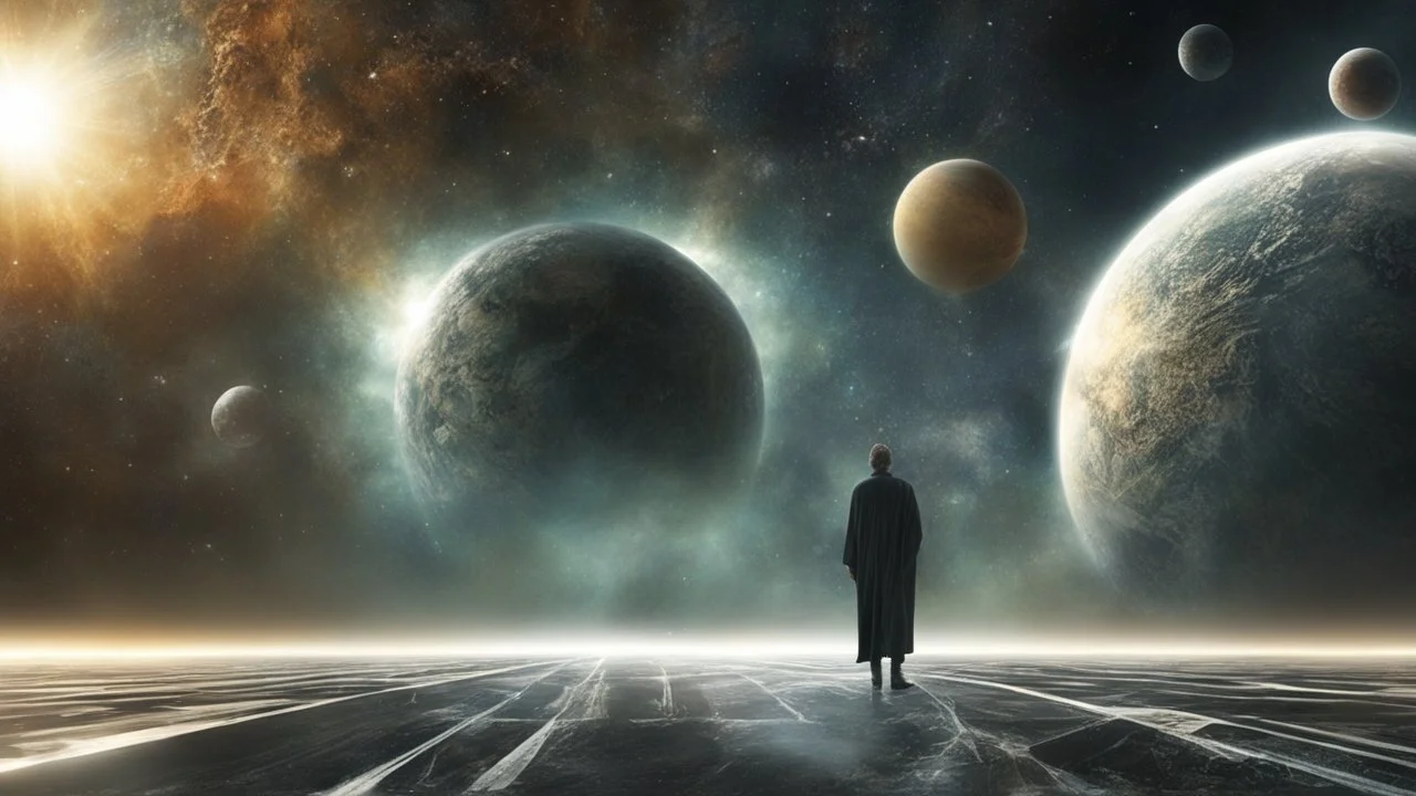 matrix universe, space, planets, god creation walking in the light