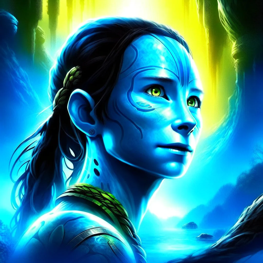 movie poster for avatar 2, 4 k, down-light, soft light, depth of field, photo realism, trending on art station, high detail, spray paint