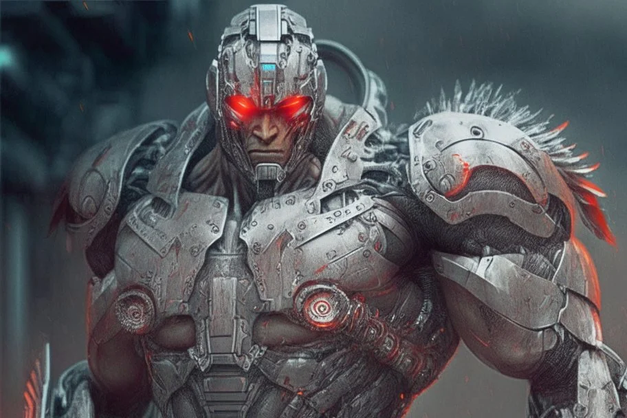 Cyborg Spartan warrior from 2190