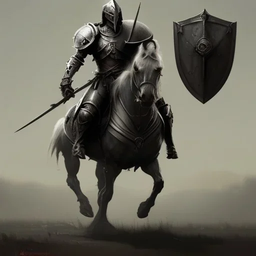 franz frazetta style, knight with sword and shield, dark soul like