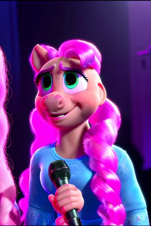 pinkie pie vocalista feminina da banda Linkin park com a cantora kesha cantando junto em los Angeles ao vivo