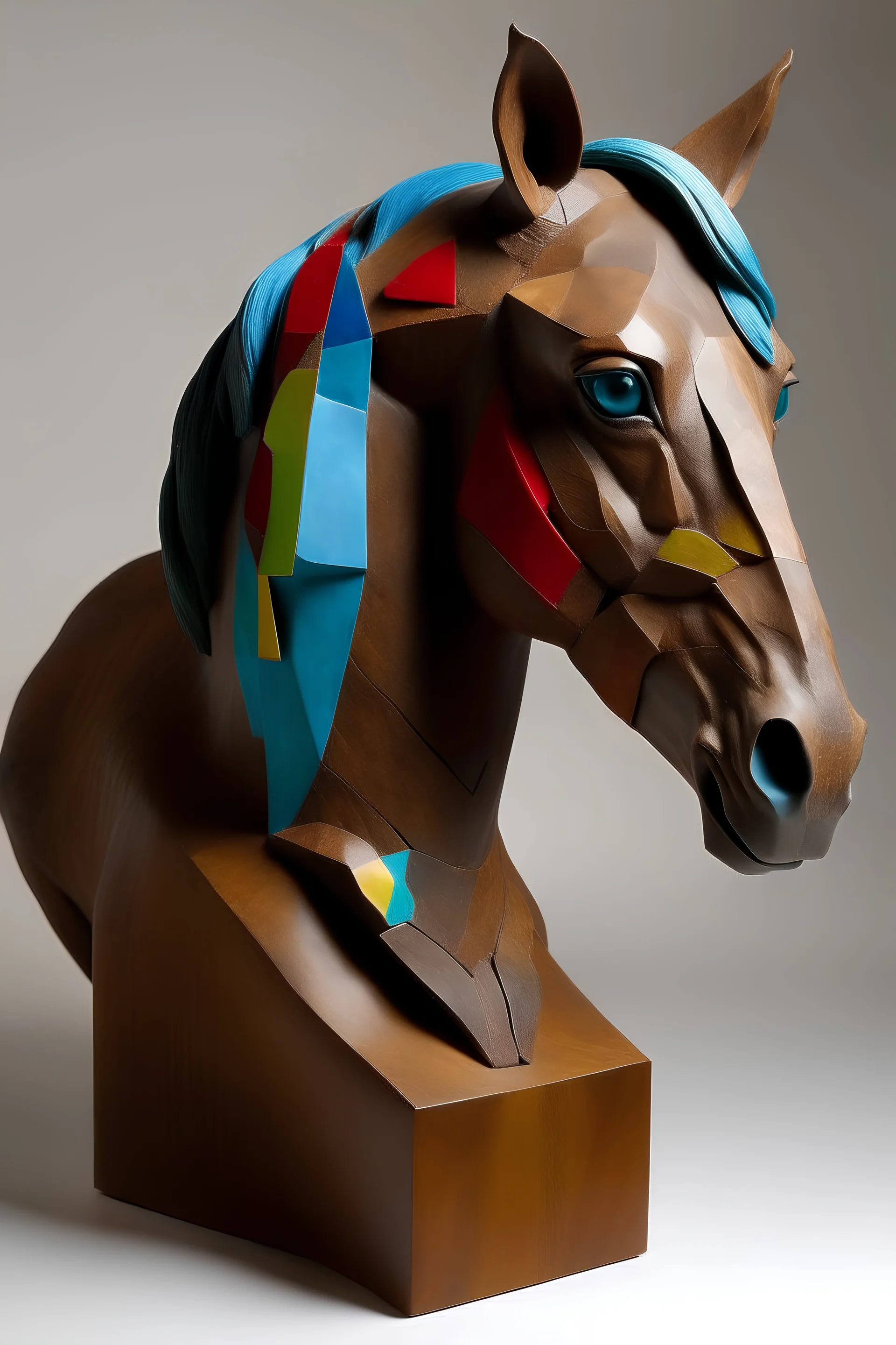a dream of a horse, edmonia lewis, john pawson, zigzag tribal vibe, vertical glitch, syndicate(2012), truncated snout under visor, by Alexander Archipenko, equestria, zoomorphic, rusty iron surfaces, by Ursula Wood, delftware
