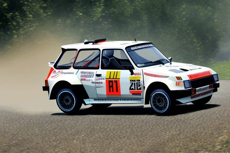 Renault 5 car , rally