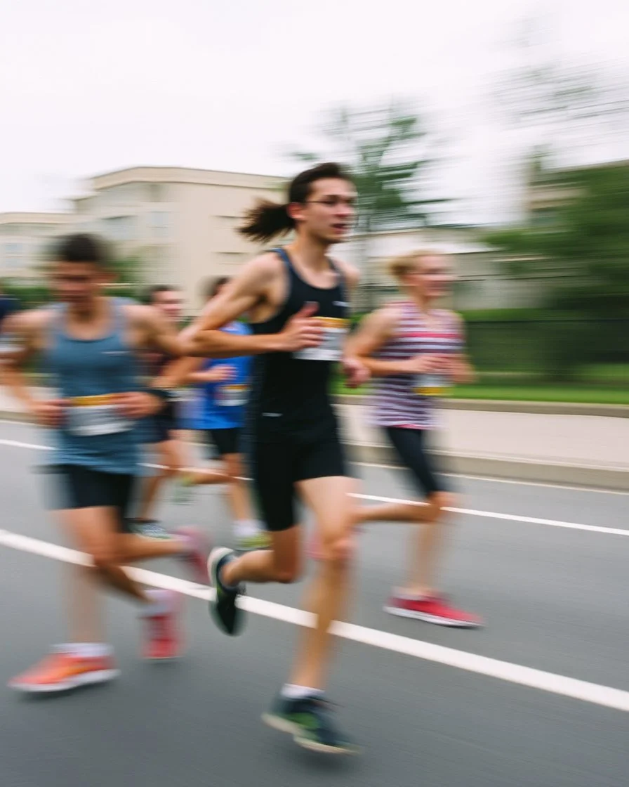 motion blur sports photography running crew lifestyle energy movement superclose shots analog film grainy cinematic look