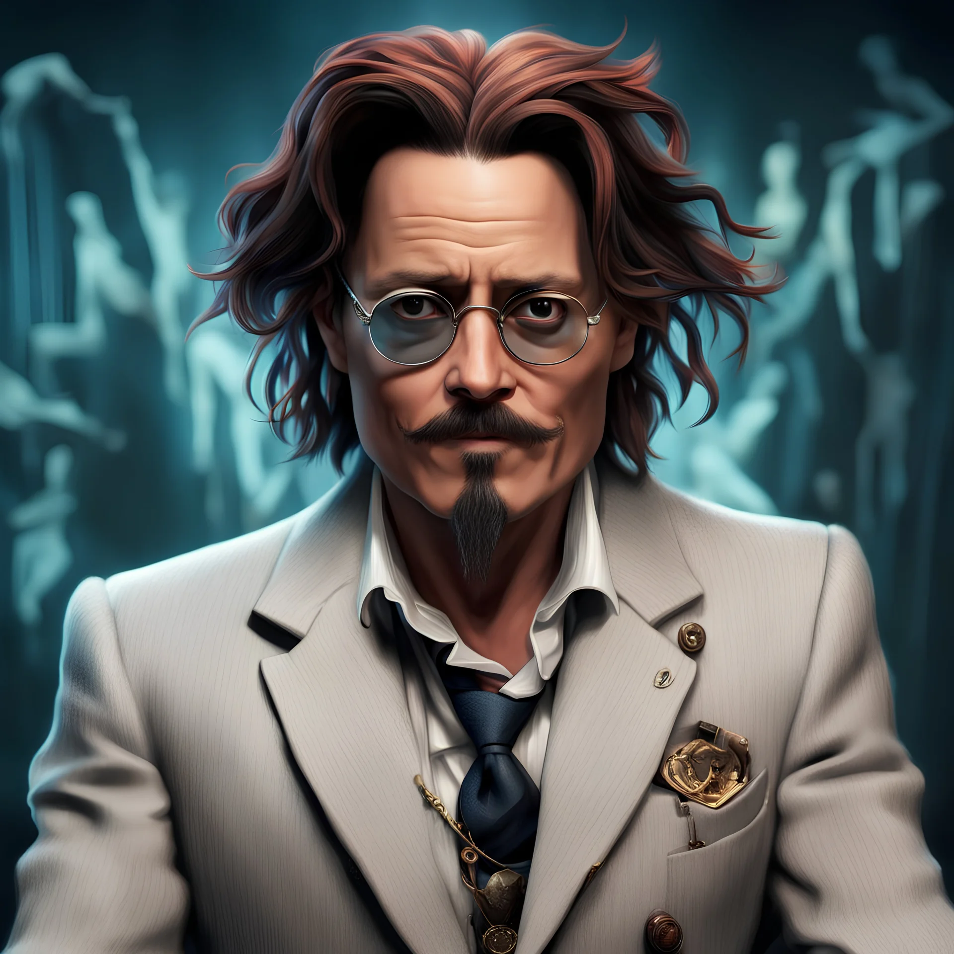 Devise a highly trending NFT for a character of your choice, for instance, cartoon Johnny Depp as consciousness