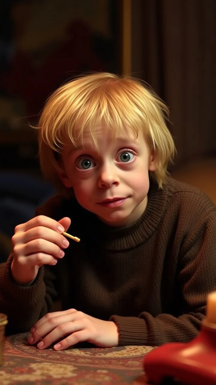 Macaulay Culkin gollum in home alone