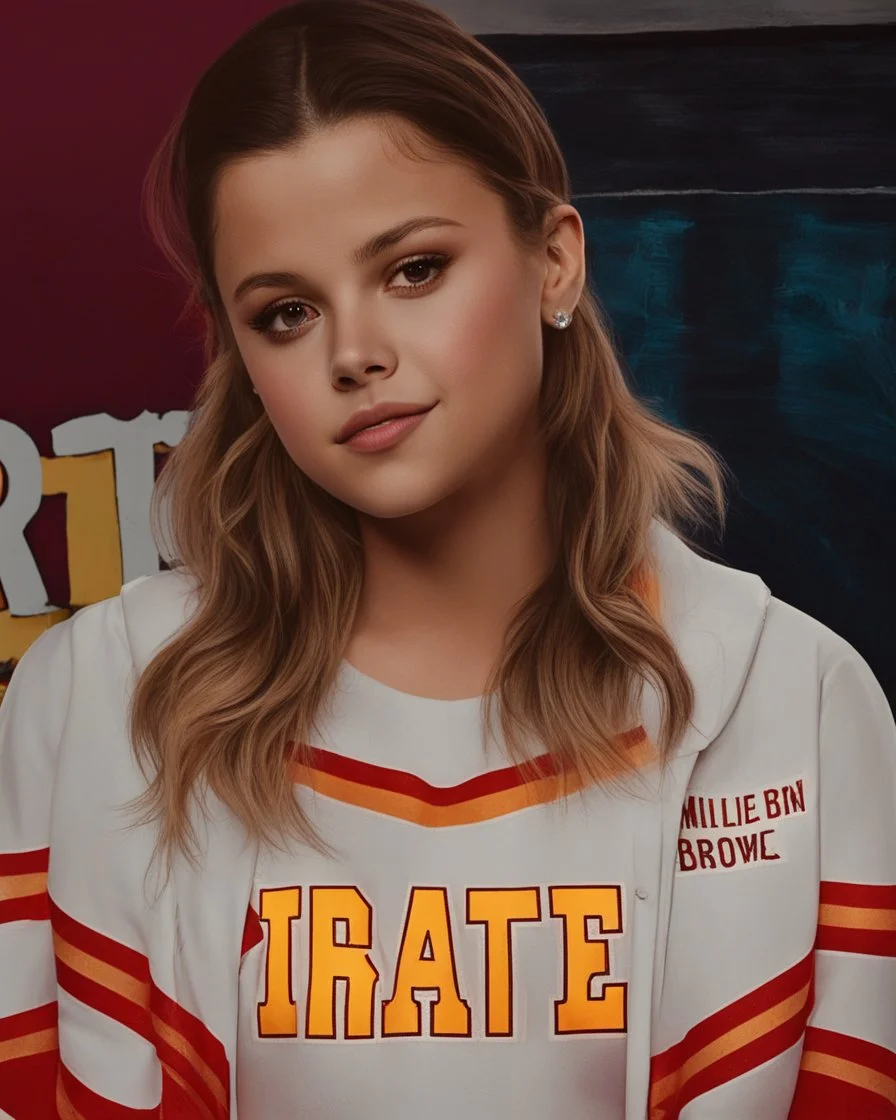 Composition selena gomez with Millie Bobby Brown