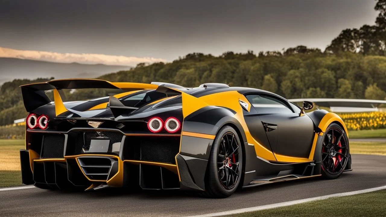 Bugatti Veyron MANSORY Fused with Lamborghini Veneno, Super Detailed, desktop wallpaper, 4K