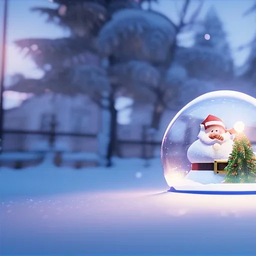 Kar küresi, Santa kid unreal engine 5, 8k