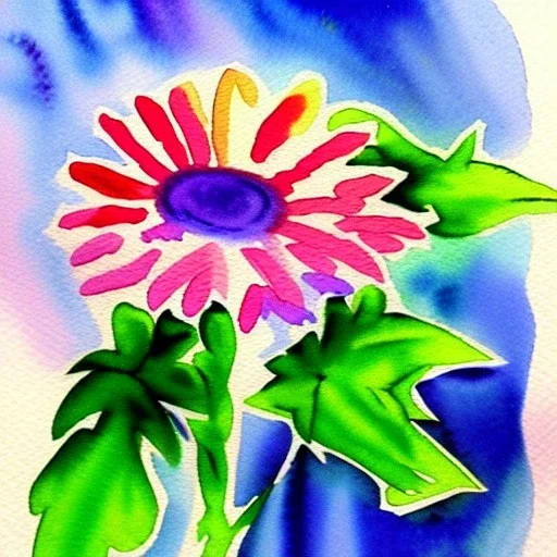 water color flower painting