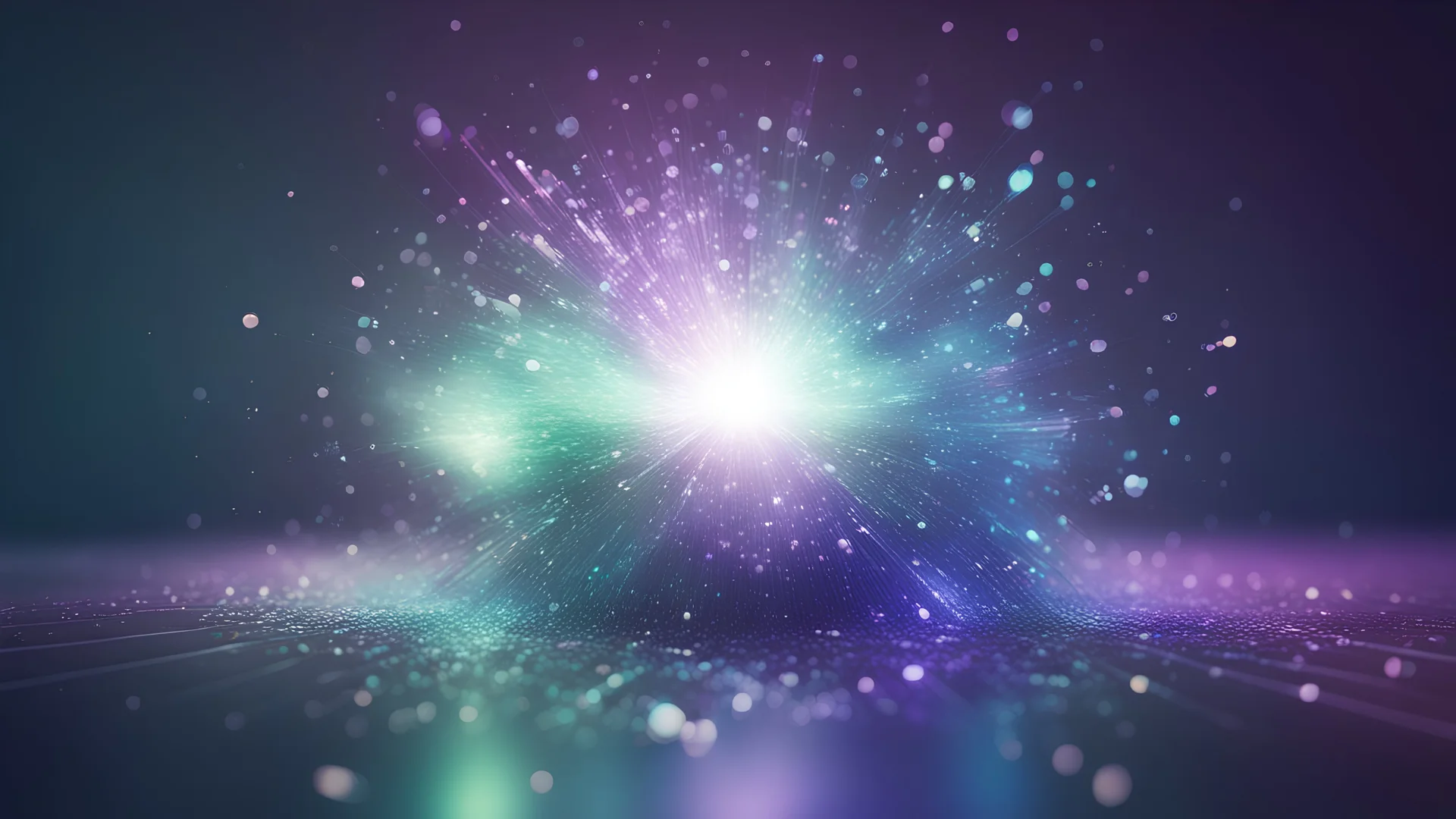 light reflections x-particles 3D cinema 4D redshift colorful blue purple, touch of green, ray of light, abstract shapes, universe, surrounding, oppression