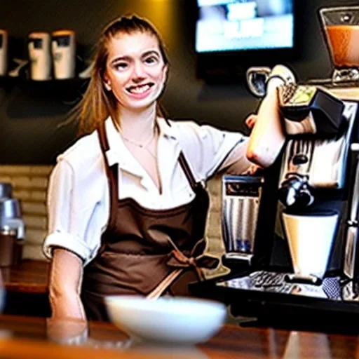 gorgeous coffee barista