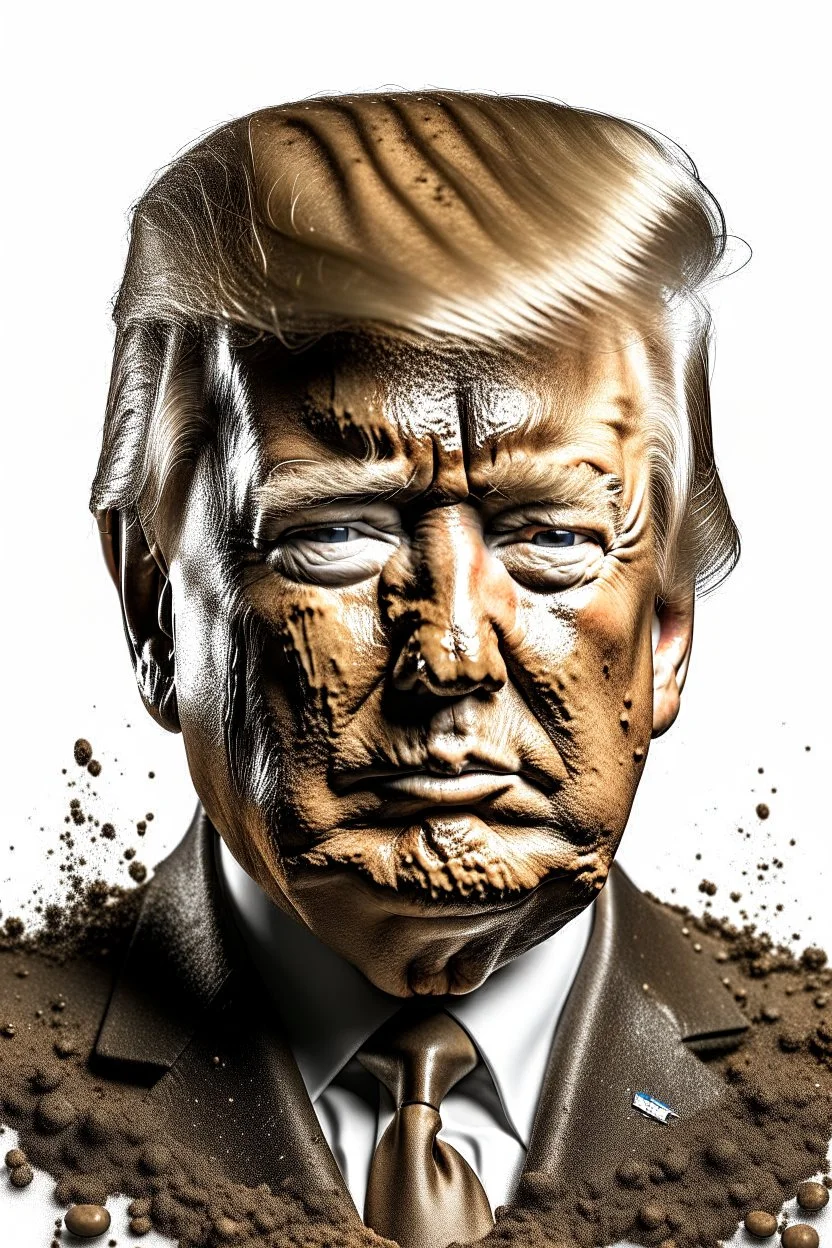 president donald trump covered in feces