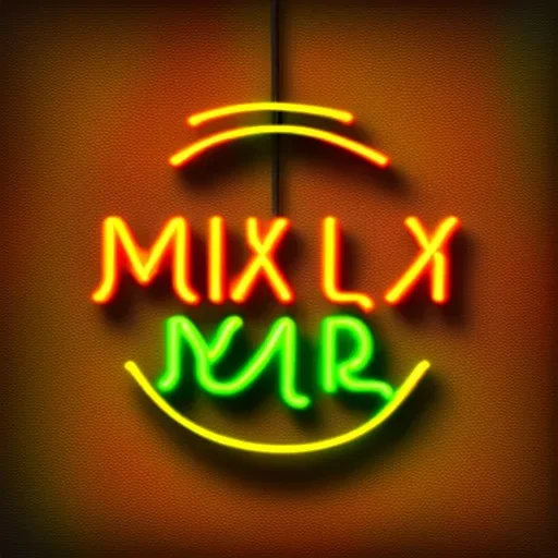 a neon sign that says MIXYLAND