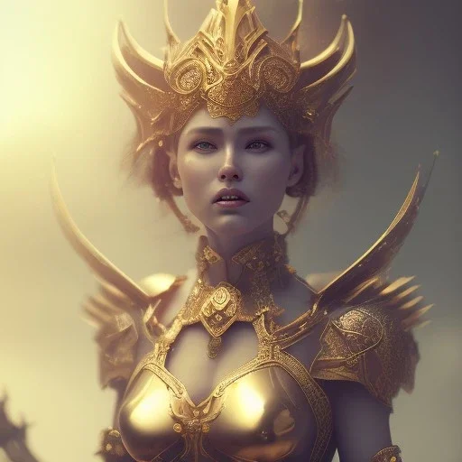 badass female goddess of war, very beautiful figure,tilt shift blur, wearing, feminine,outpainting, object shadow,extraordinary, sharp focus,macro lens,intricate filigree metal design, full body portrait, cinematic, unreal engine 5, 8k, hyper realistic. Volumetric lighting, unreal engine 5 ,hyper elegant,hyperphotorealistic, epic composition,cinematic lighting, hyperphotomaximalist, masterpiece,epic composition, ,Glim lighting