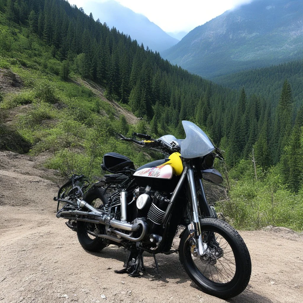 I'm mean 'n I'm bad, y'know I ain't no sissy Got a big-titty girly by the name of Chrissy Talkin' about her 'n my bike 'n me 'N this ride up the Mountain of Mystery, mystery