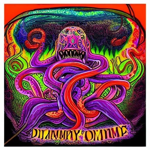 Dimethyltryptamine Demons Tentacles Psychedelic Mind