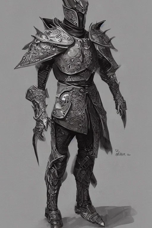 knight, d&d, magic armor, 3d character, concept art, cinematic