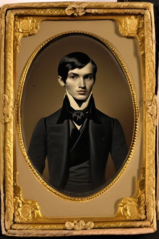 Extremely rich french young man portrait 1840s
