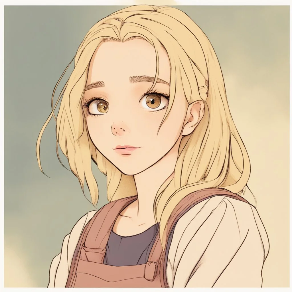 pretty girl, aged 14, blonde, conventionally attractive, dreamy