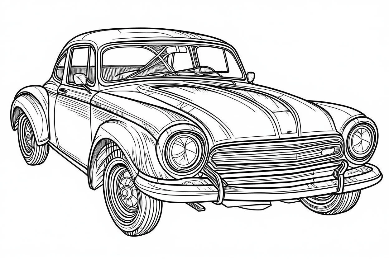 Old Cars Vector Hd Images, Old Car Design Outline Vector Illustration, Car  Outline, Vehicle, Car Vector PNG Image For Free Download