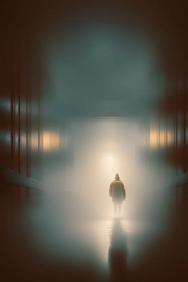 jack in "shining", trending art, 8k, depth of field, volumetric fog