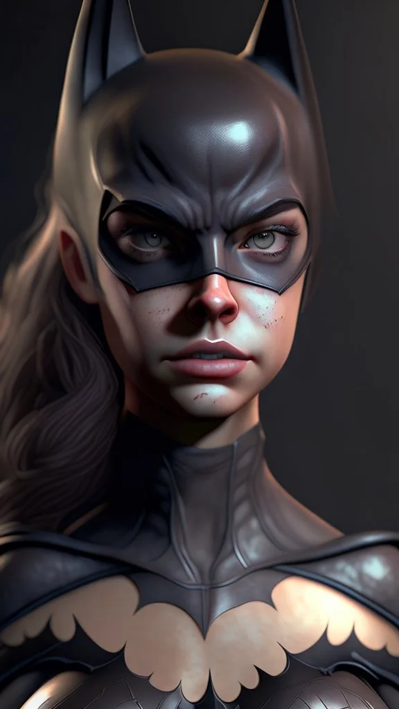 batman become beautiful girl , ultra realistic, 4k, ultra detail, full body