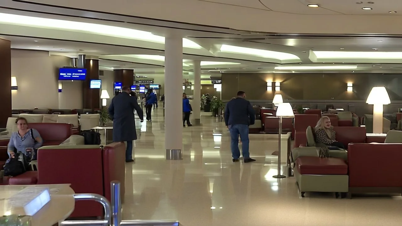 couple being denied access to airport exclusive lounge