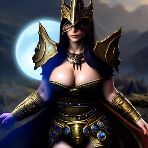 Ultra detailed fullbody Portrait in oil on canvas of beautiful busty woman with Skyrim Dragon priest mask and ARMOR,extremely detailed digital painting, extremely detailed face,perfect crystal clear Big Glowing eyes, mystical colors ,perfectly centered image, perfect composition, rim light, beautiful lighting, 8k, stunning scene, raytracing, anatomically correct, in the style of robert e howard and Ken Kelley and Ohrai Noriyoshi and Simon Bisley and tomzj1