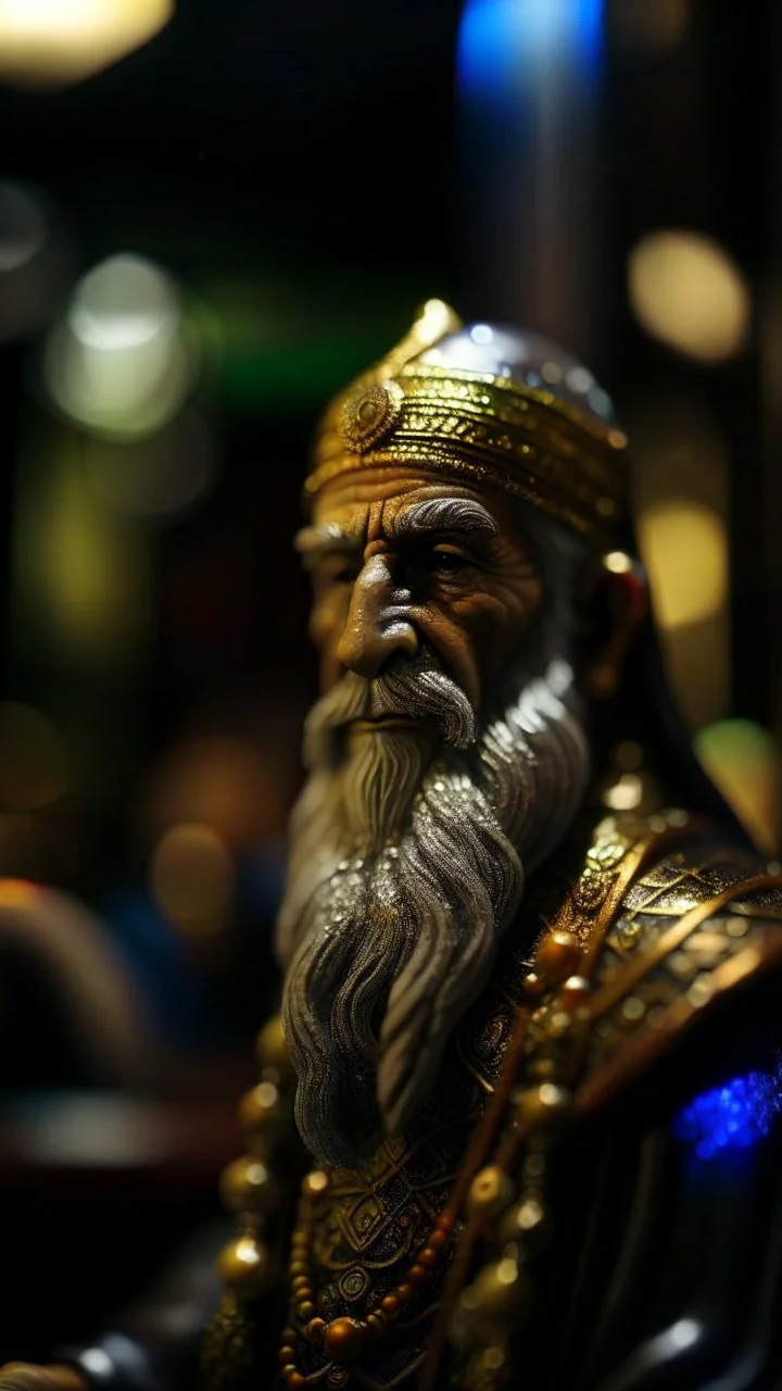 if allah was odin, bokeh like f/0.8, tilt-shift lens 8k, high detail, smooth render, down-light, unreal engine