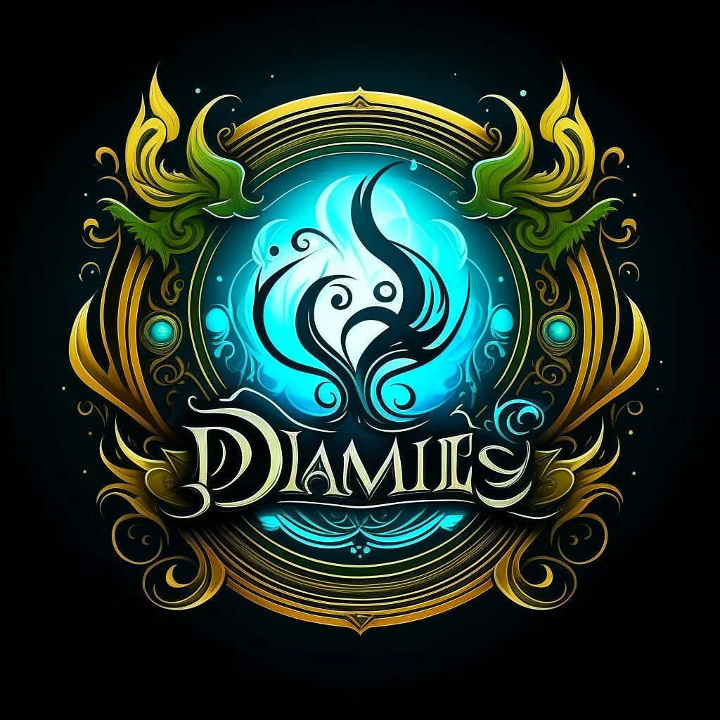 Fantasy style logo. In the logo we can see the name: Dream Chronicles