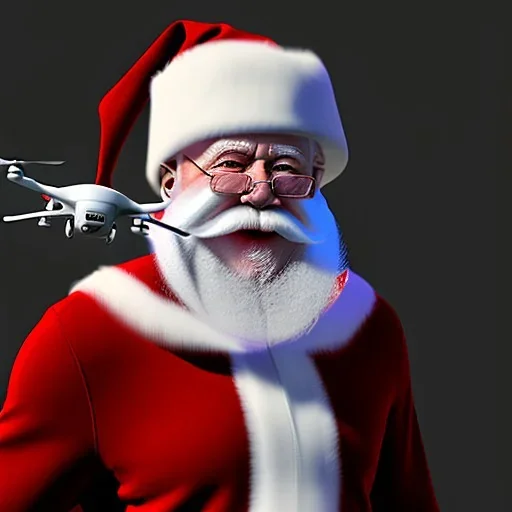 Drone kullanan noel baba