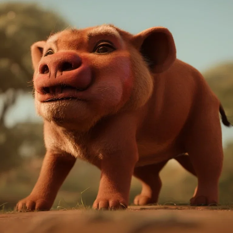 Pumba from Lion King, but villan