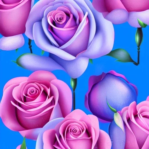 a magical crystal vertical light pink rose, pink and blue wisteriapink, magnolias pink, blue lake,sun,pink vertical, blue lake,sharp, ornate, elegant, highly detailed, artstation, concept art, smooth, sharp focus, illustration, 8k, splash art, wallpaper, key visual