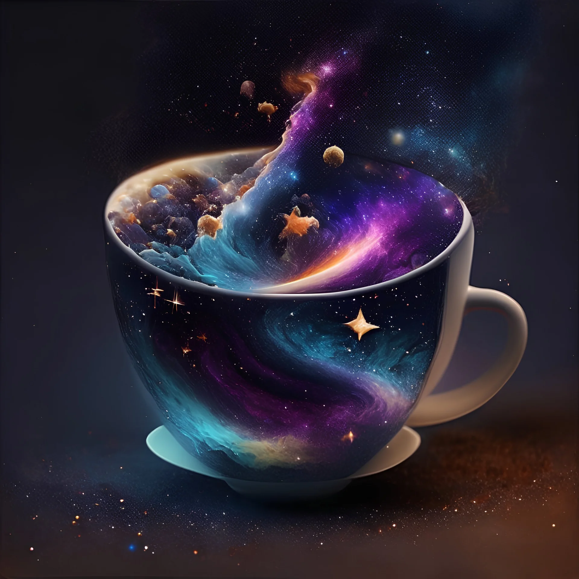 galaxy in a cup,