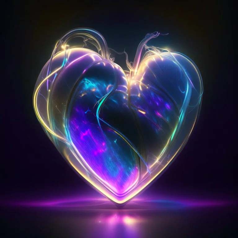 iridescent electric heart