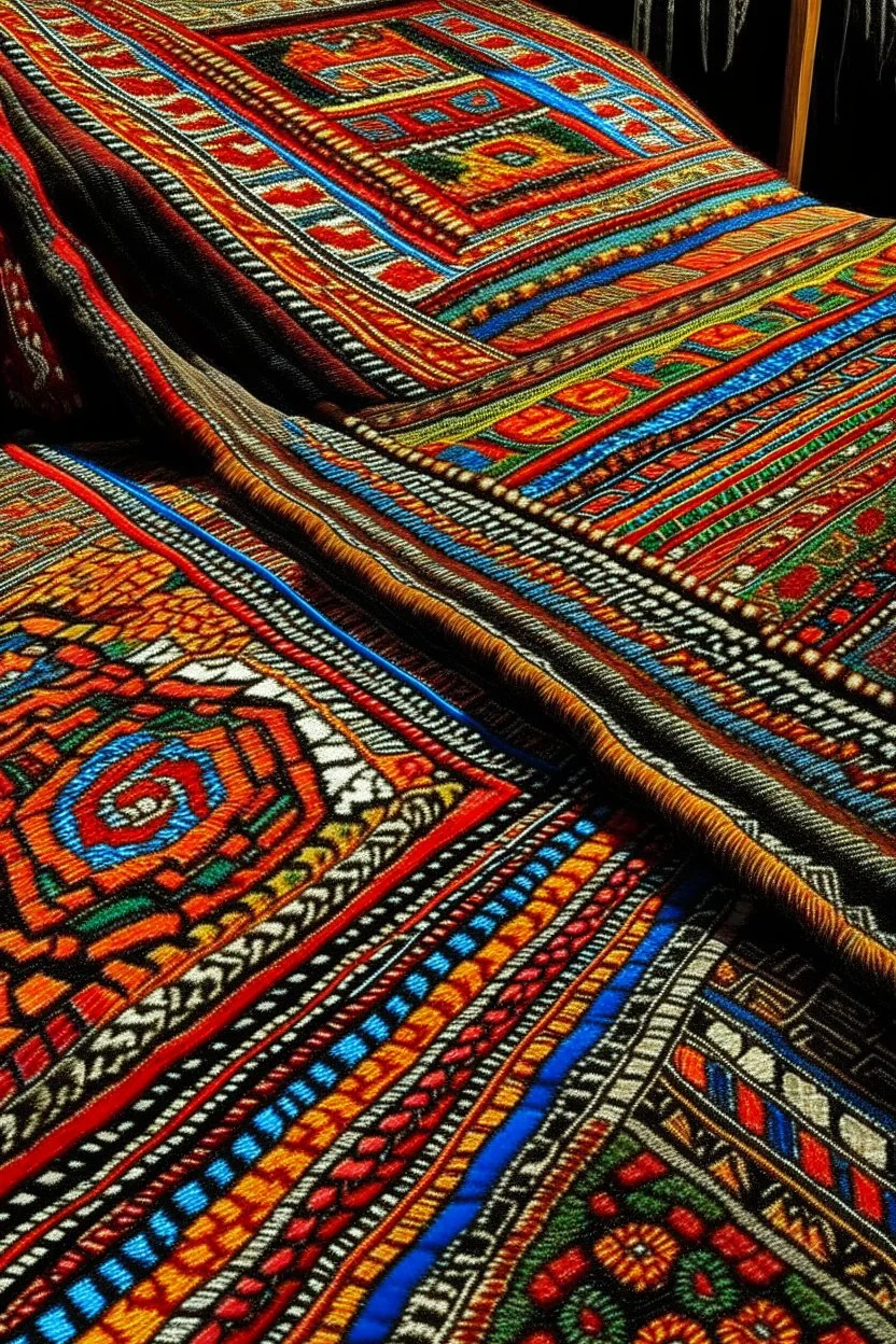 he Baloch people possess a rich artistic tradition encompassing unique painting styles, intricate embroidery, and masterful weaving. Baloch embroidery stands out for its elaborate designs and vibrant hues, while Balochi rugs and carpets are renowned for their durability and beauty.